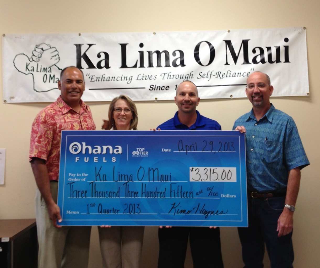 ohana fuels donation 042913