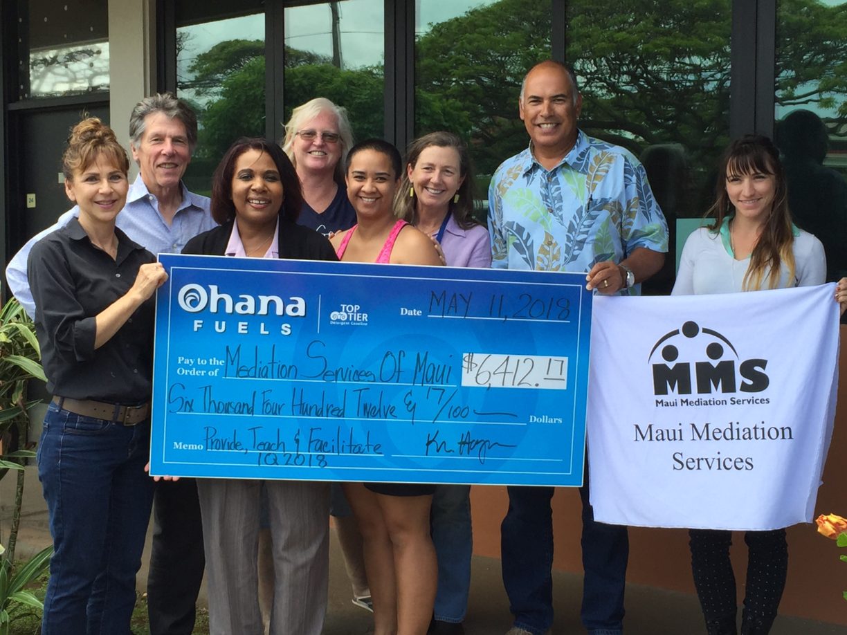 Maui Mediation Services Ohana Fuels Donation