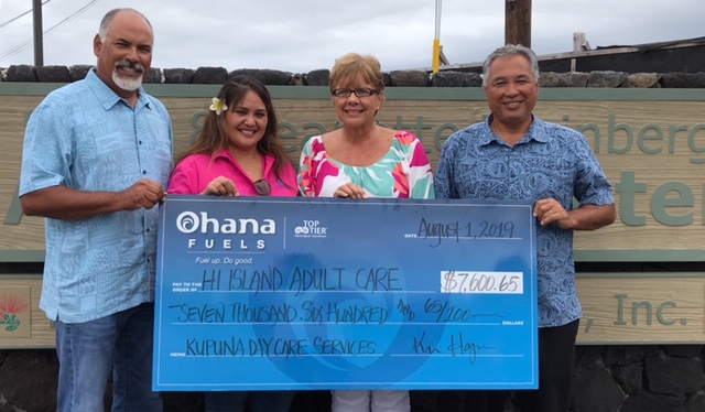 Hawaii Island Adult Care Ohana Fuels Donation