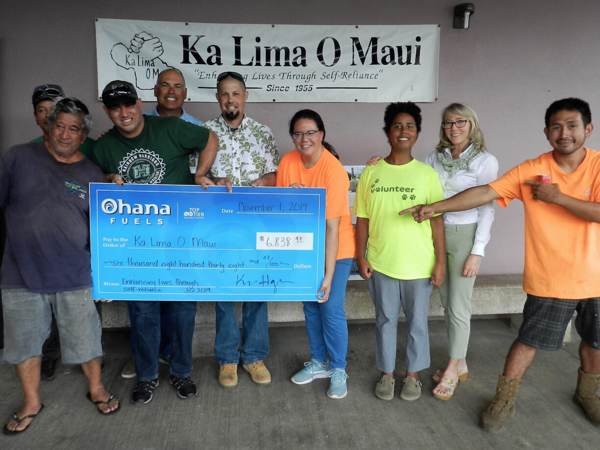Ka Lima O Maui Ohana Fuels Donation