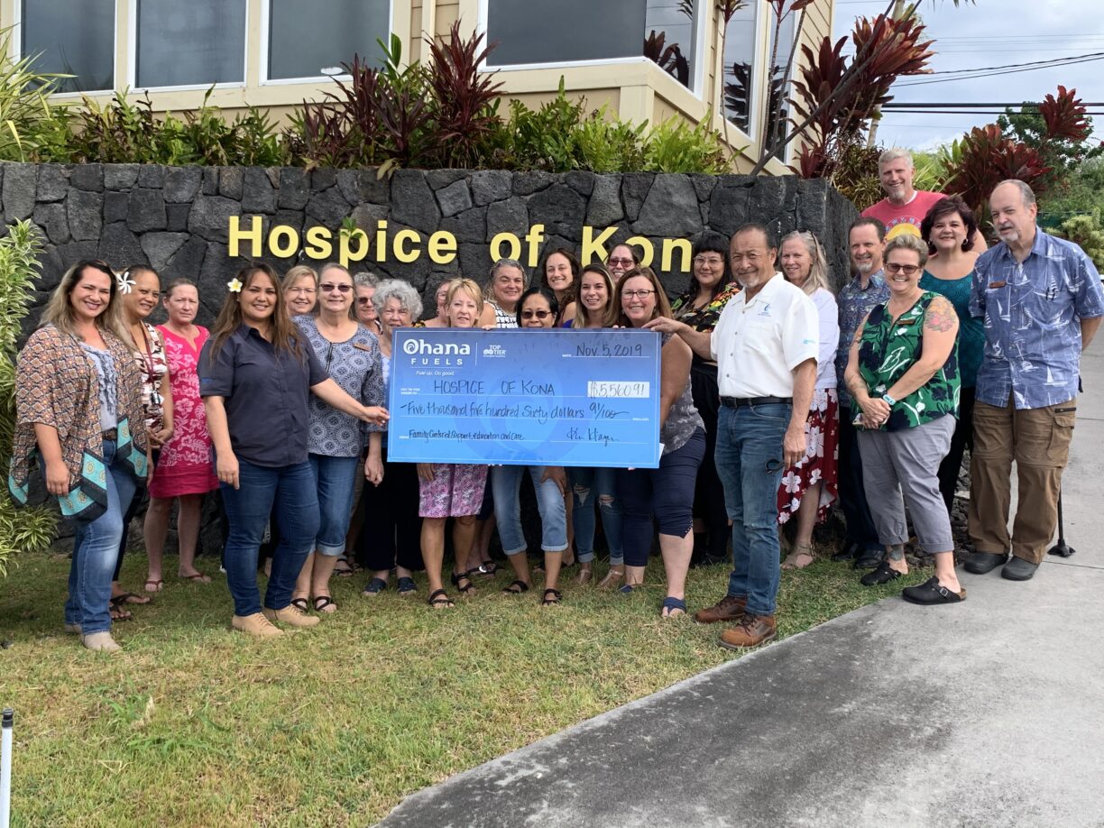 Hospice of Kona Ohana Fuels Donation
