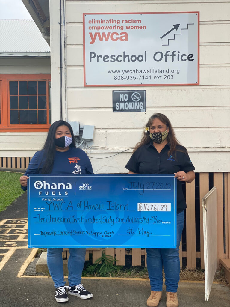 YWCA of Hawaii Island Ohana Fuels Donation